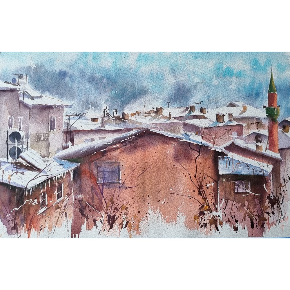 Kar ve Şehir 38x56